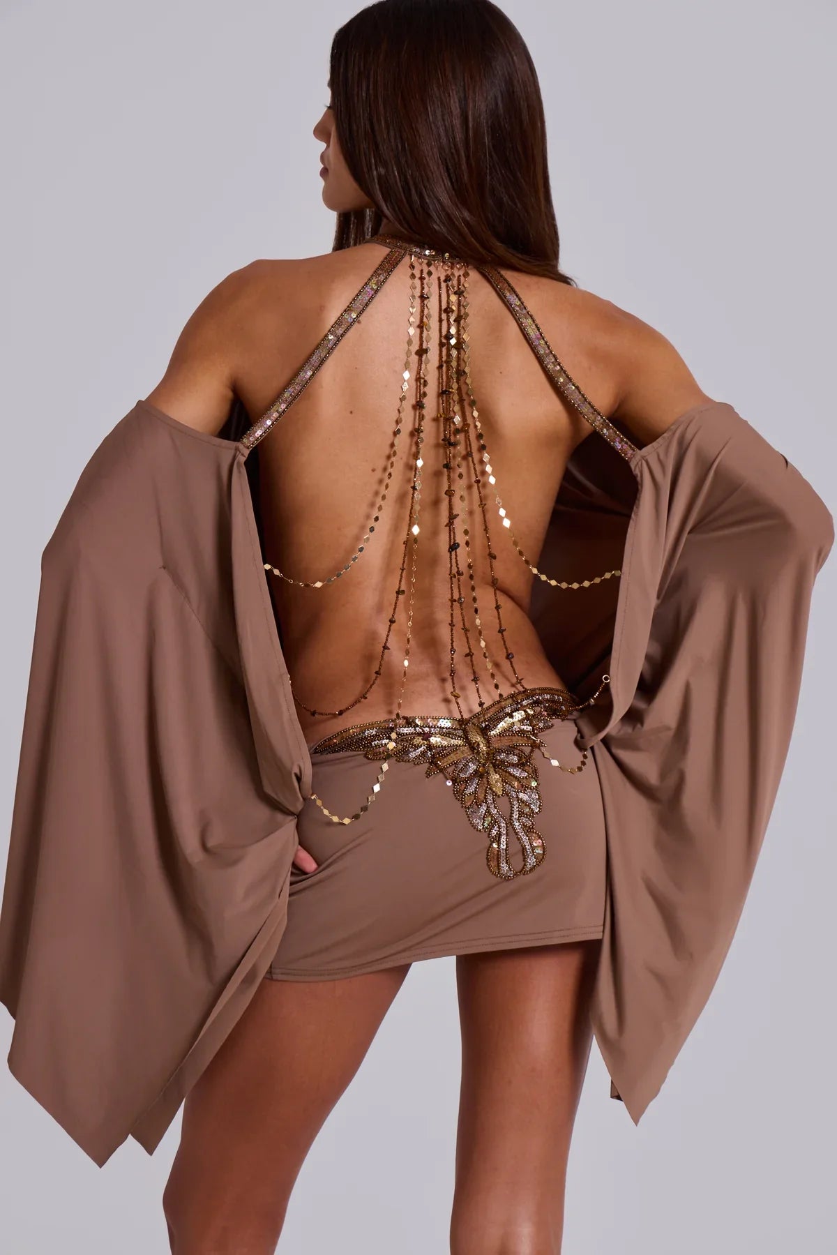 Butterfly Backless Dress
