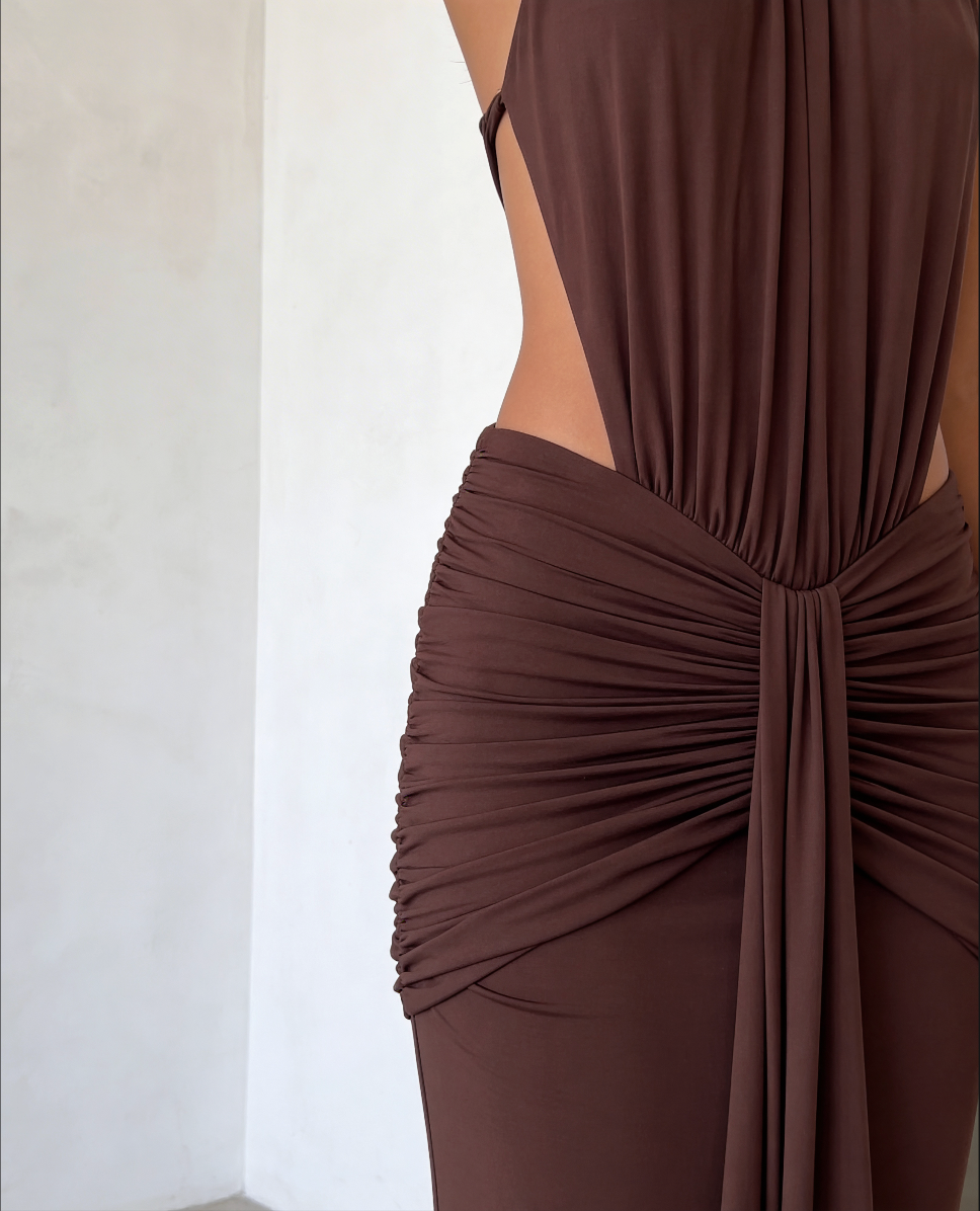 Backless Halter Dress