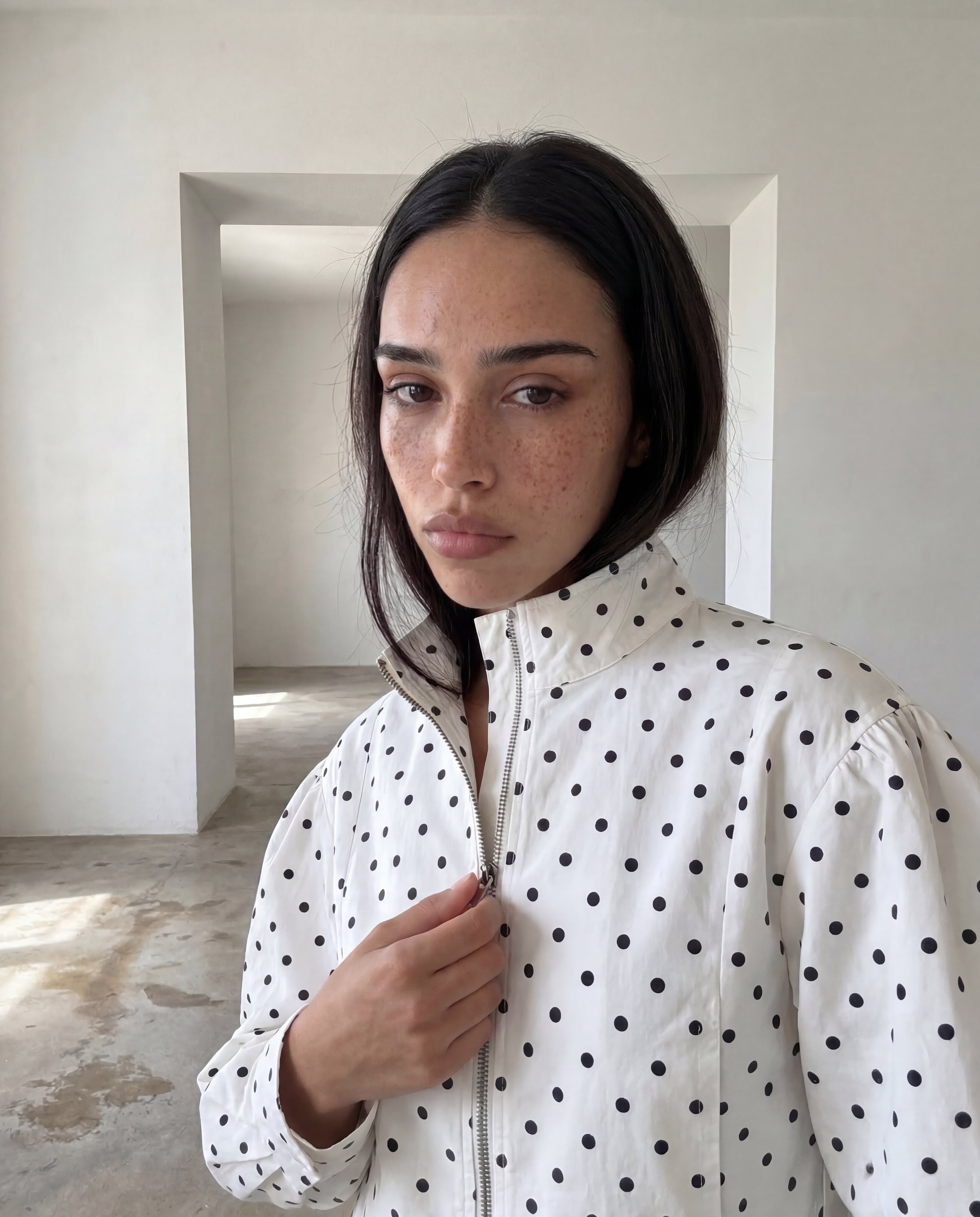 Polka Zip Jacket