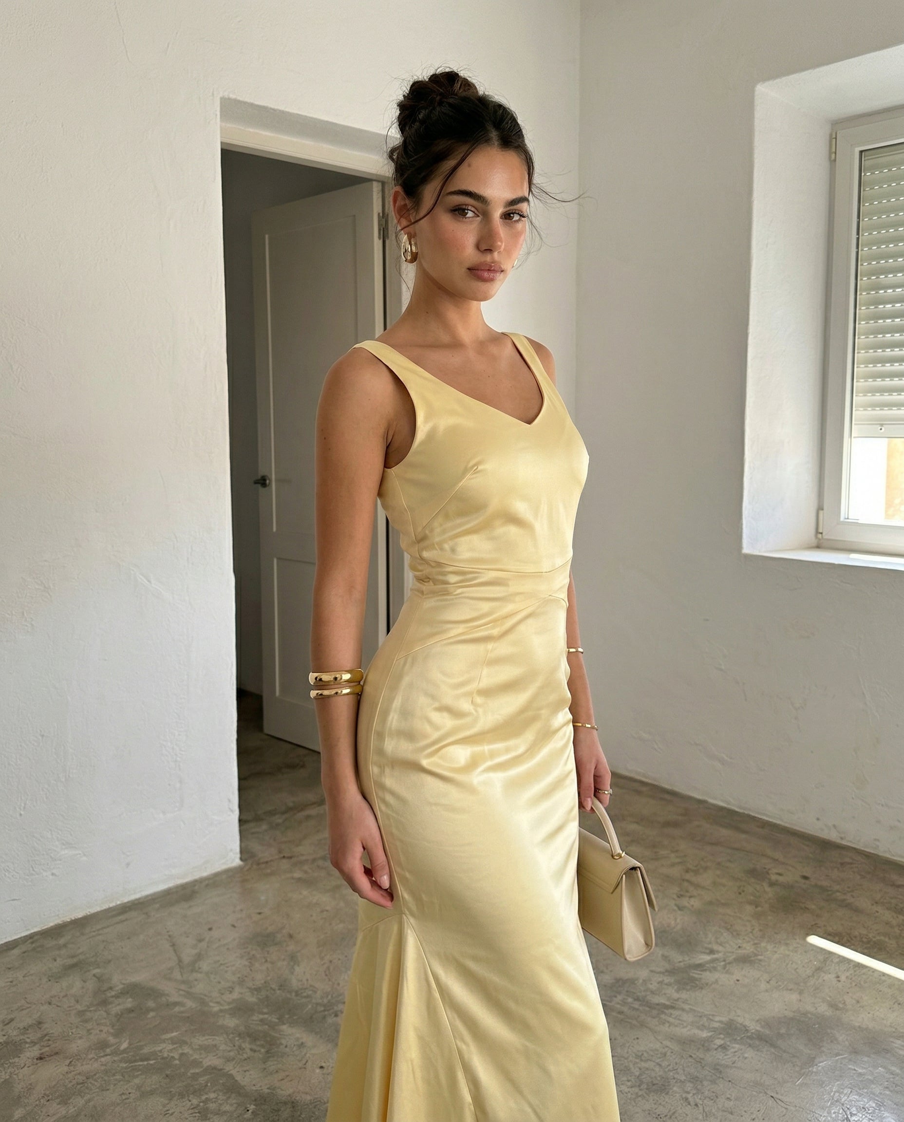 Satin Evening Dress
