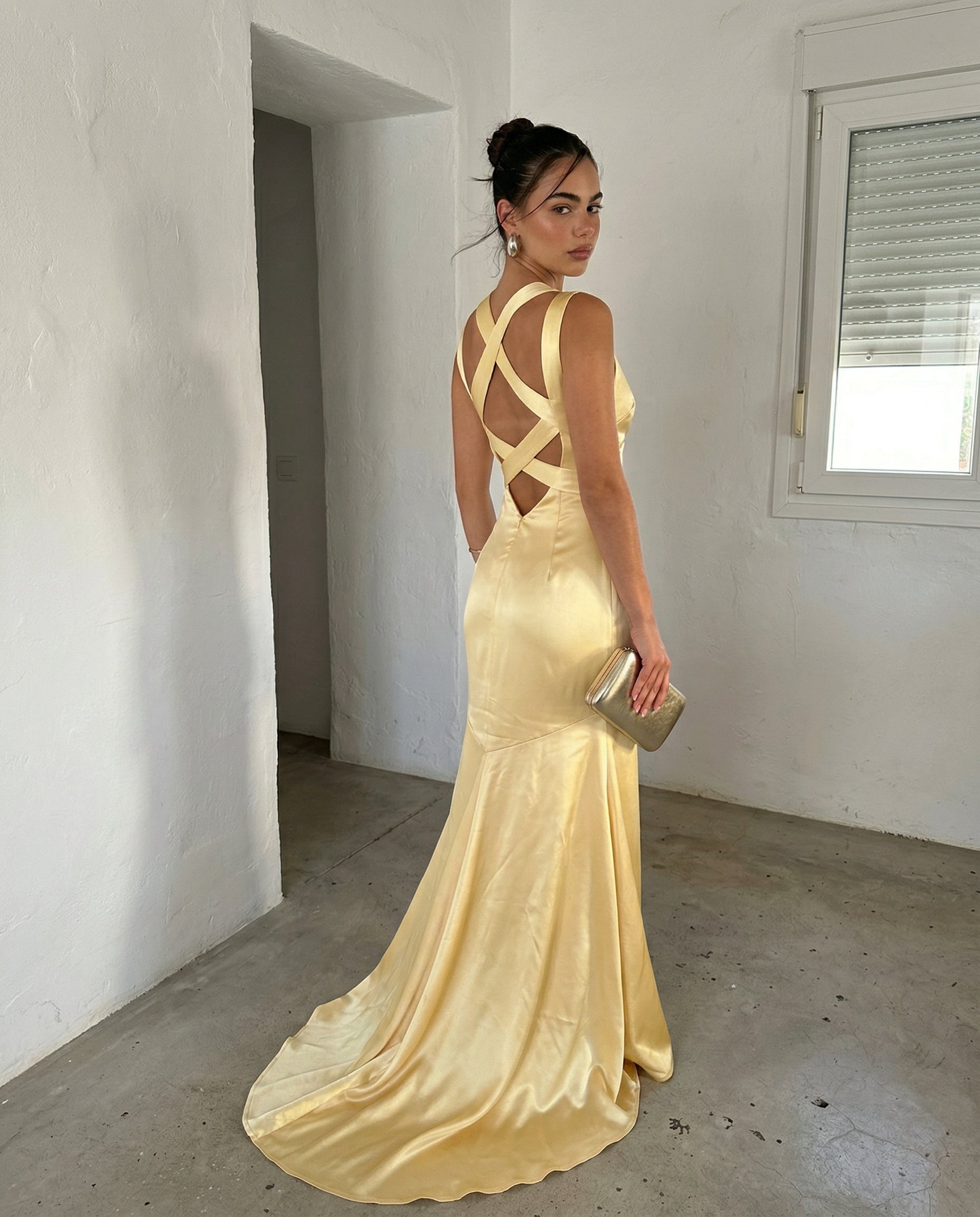 Satin Evening Dress