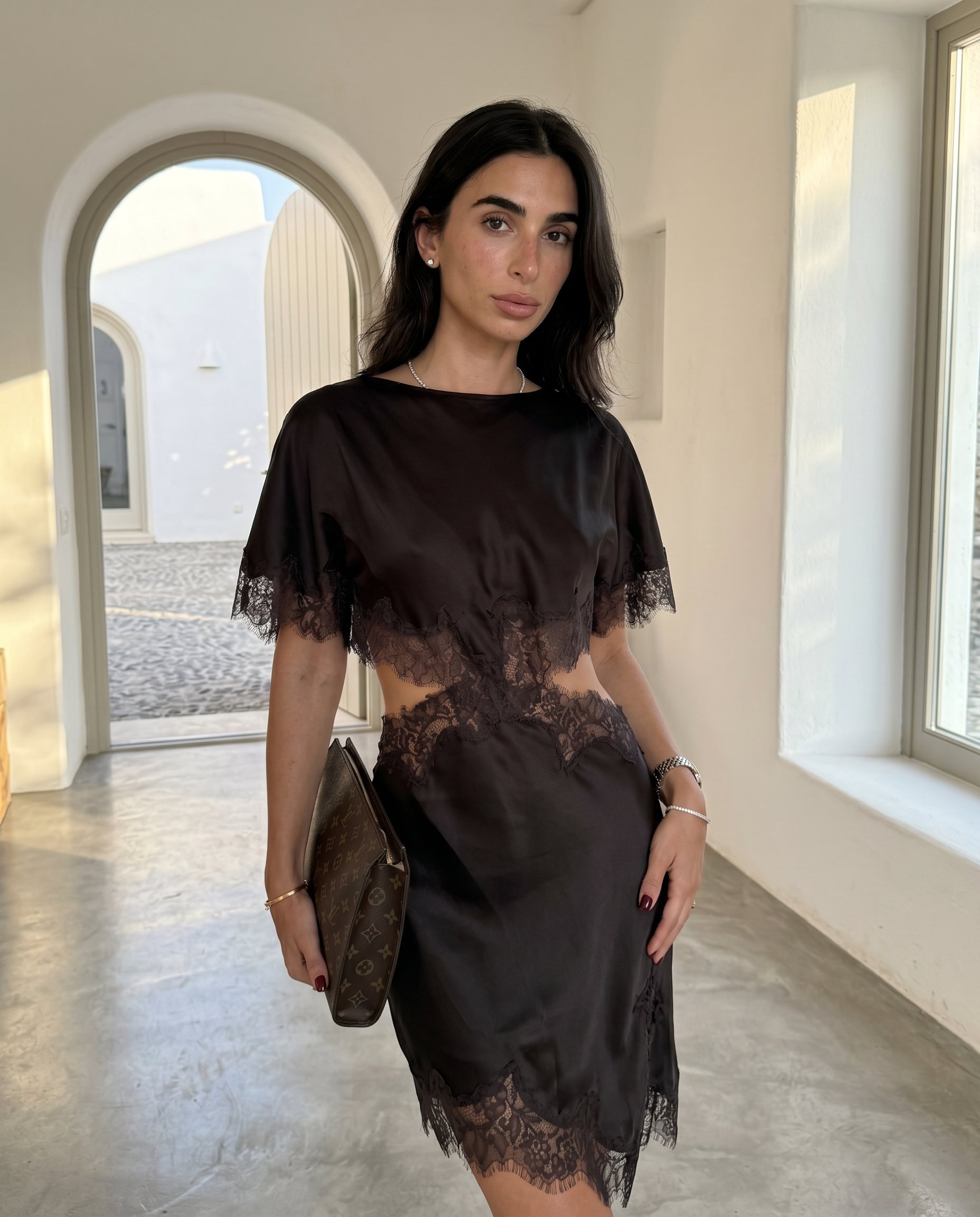 Lace Trim Dress