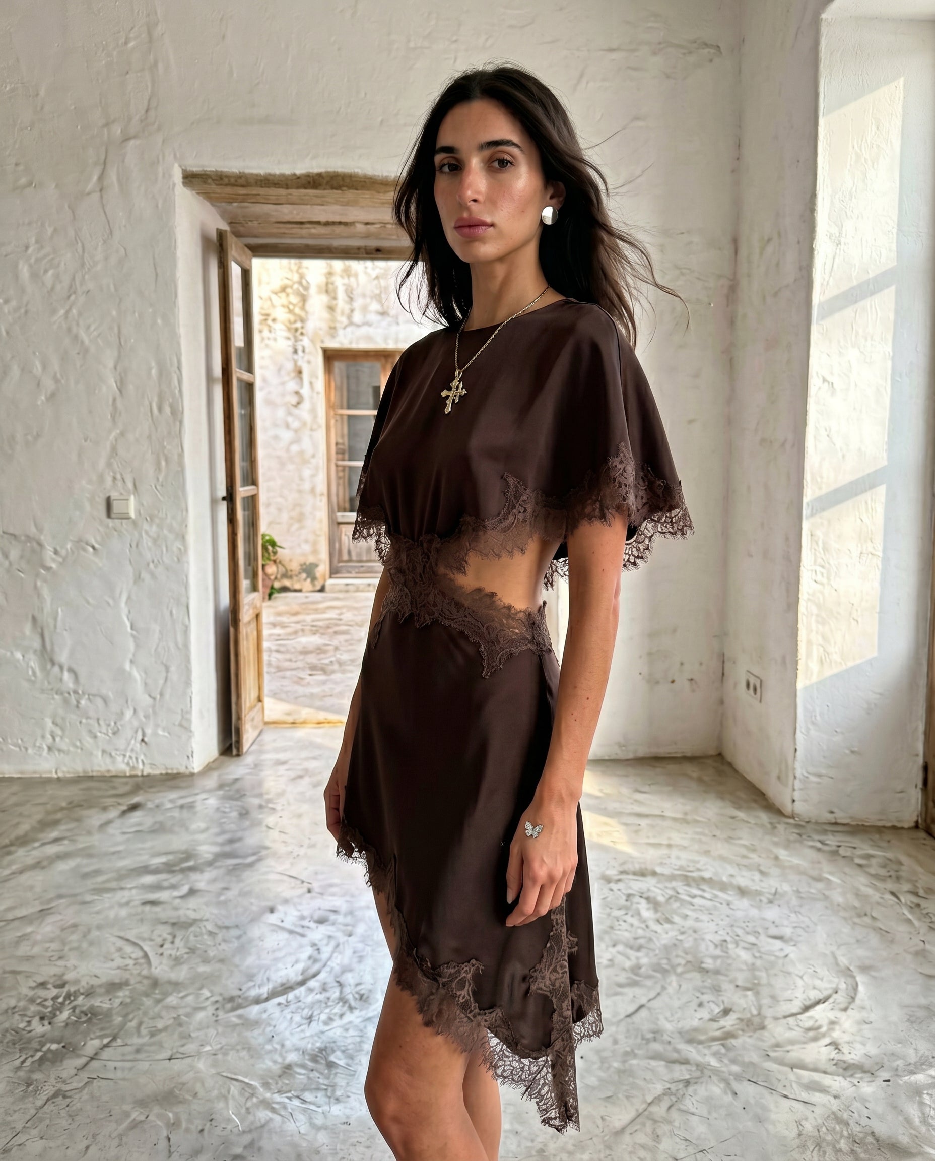 Lace Trim Dress